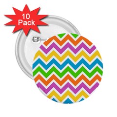 Chevron Pattern Design Texture 2 25  Buttons (10 Pack)  by Apen