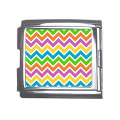 Chevron Pattern Design Texture Mega Link Italian Charm (18mm)