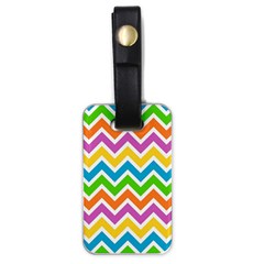 Chevron Pattern Design Texture Luggage Tag (one Side) by Apen