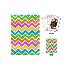 Chevron Pattern Design Texture Playing Cards Single Design (mini)