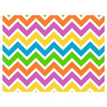 Chevron Pattern Design Texture Two Sides Premium Plush Fleece Blanket (Baby Size) 40 x30  Blanket Front