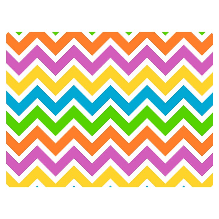 Chevron Pattern Design Texture Two Sides Premium Plush Fleece Blanket (Baby Size)