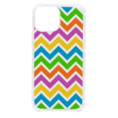 Chevron Pattern Design Texture Iphone 13 Mini Tpu Uv Print Case by Apen