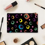 Abstract Background Retro 60s 70s Cosmetic Bag (Medium) Back