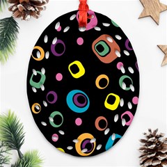 Abstract Background Retro 60s 70s Ornament (oval Filigree)