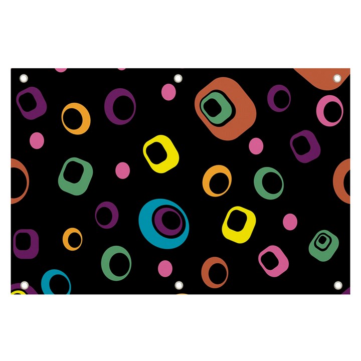 Abstract Background Retro 60s 70s Banner and Sign 6  x 4 