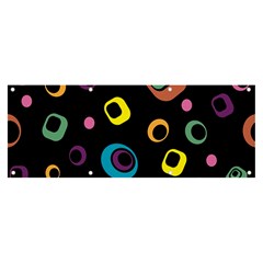 Abstract Background Retro 60s 70s Banner And Sign 8  X 3 