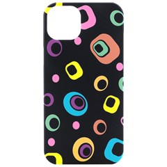 Abstract Background Retro 60s 70s Iphone 15 Pro Black Uv Print Pc Hardshell Case by Apen