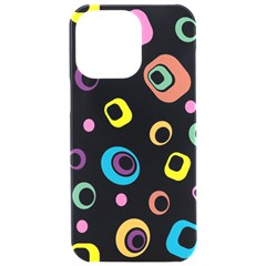 Abstract Background Retro 60s 70s Iphone 15 Pro Max Black Uv Print Pc Hardshell Case