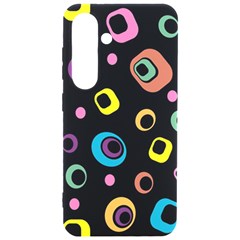 Abstract Background Retro 60s 70s Samsung Galaxy S24 6 2 Inch Black Tpu Uv Case by Apen