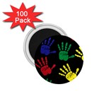 Handprints Hand Print Colourful 1.75  Magnets (100 pack)  Front