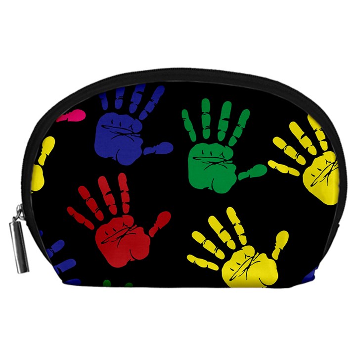 Handprints Hand Print Colourful Accessory Pouch (Large)