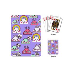 Cloud Seamless Pattern Playing Cards Single Design (mini)