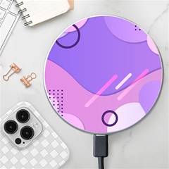 Colorful Labstract Wallpaper Theme Wireless Fast Charger(white) by Apen