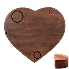 Colorful Labstract Wallpaper Theme Heart Wood Jewelry Box