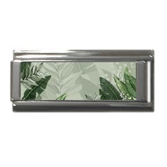 Banana Leaf Plant Pattern Superlink Italian Charm (9mm)