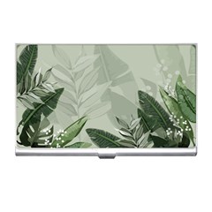 Banana Leaf Plant Pattern Business Card Holder