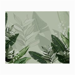 Banana Leaf Plant Pattern Small Glasses Cloth