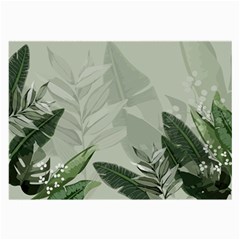 Banana Leaf Plant Pattern Large Glasses Cloth by anzea