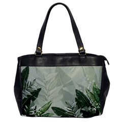 Banana Leaf Plant Pattern Oversize Office Handbag by anzea