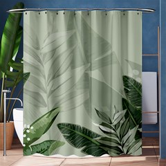 Banana Leaf Plant Pattern Shower Curtain 60  X 72  (medium) 