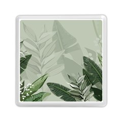 Banana Leaf Plant Pattern Memory Card Reader (square) by anzea