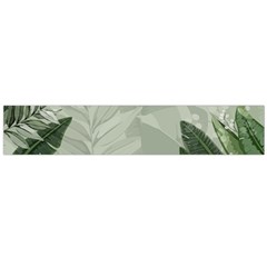 Banana Leaf Plant Pattern Large Premium Plush Fleece Scarf 