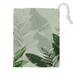 Banana Leaf Plant Pattern Drawstring Pouch (4xl)