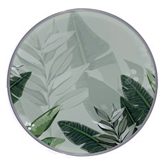 Banana Leaf Plant Pattern Wireless Fast Charger(white) by anzea