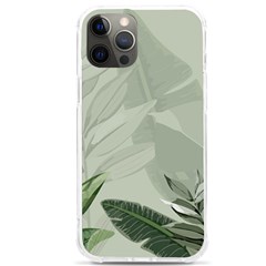 Banana Leaf Plant Pattern Iphone 12 Pro Max Tpu Uv Print Case by anzea