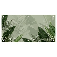 Banana Leaf Plant Pattern Banner And Sign 6  X 3 