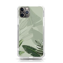 Banana Leaf Plant Pattern Iphone 11 Pro 5 8 Inch Tpu Uv Print Case by anzea