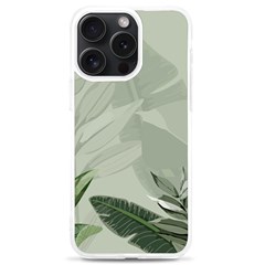 Banana Leaf Plant Pattern Iphone 15 Pro Max Tpu Uv Print Case