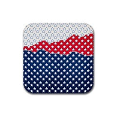 Illustrations Stars Rubber Coaster (square)