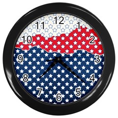 Illustrations Stars Wall Clock (black)