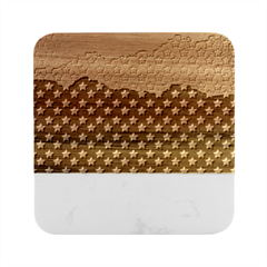 Illustrations Stars Marble Wood Coaster (square) by anzea