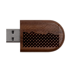 Illustrations Stars Wood Oval Usb Flash Drive