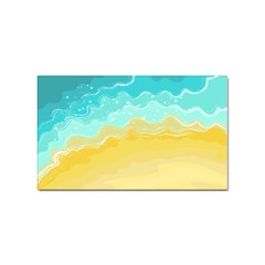 Abstract Background Beach Coast Sticker (rectangular)