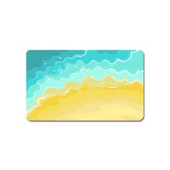 Abstract Background Beach Coast Magnet (name Card) by anzea