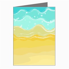 Abstract Background Beach Coast Greeting Card