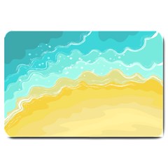 Abstract Background Beach Coast Large Doormat by anzea