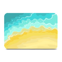 Abstract Background Beach Coast Plate Mats by anzea