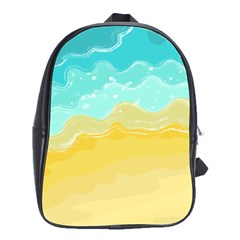 Abstract Background Beach Coast School Bag (large) by anzea