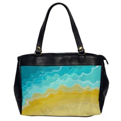 Abstract Background Beach Coast Oversize Office Handbag