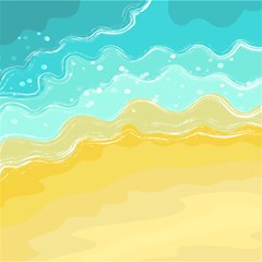 Abstract Background Beach Coast Play Mat (square) by anzea