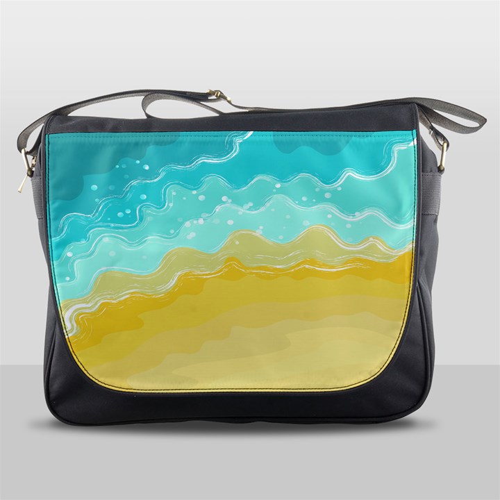 Abstract Background Beach Coast Messenger Bag