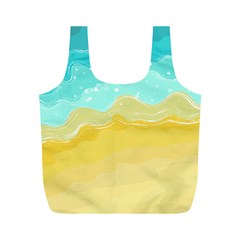 Abstract Background Beach Coast Full Print Recycle Bag (m) by anzea