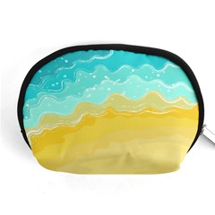 Abstract Background Beach Coast Accessory Pouch (medium)