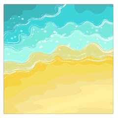 Abstract Background Beach Coast Square Satin Scarf (36  X 36 ) by anzea