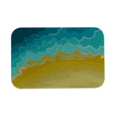 Abstract Background Beach Coast Open Lid Metal Box (silver)   by anzea